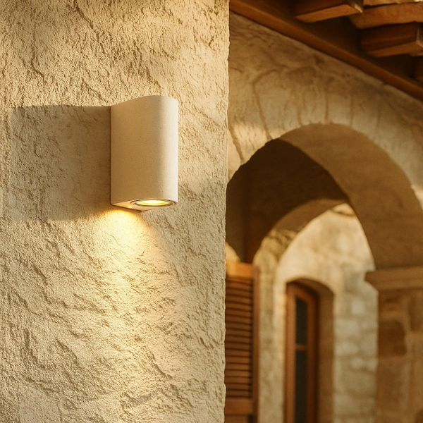 Wall lamp Blaze Up/Down GU10 IP65 Sandstone WH
