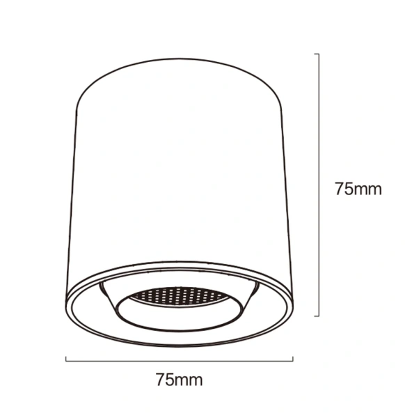 Track Cylinder spotlight Z3021-6.36.CCT.BK 48V 6W WIFI