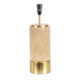 Table Lamp Paola Travertine White Shade