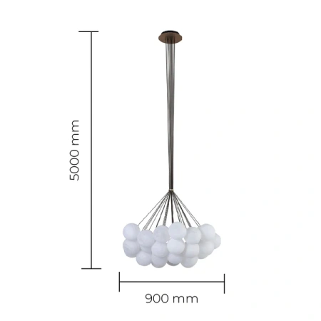Pendant lamp Solara 37 G9 Marble style