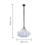 Pendant lamp Solara 37 G9 Marble style