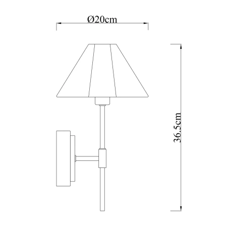 Wall lamp Sigrid Reading with charging ports brs