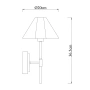 Wall lamp Sigrid Reading with charging ports brs