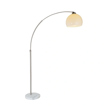 Floor lamp Beam Acro E27 Satin CHROME / WHT