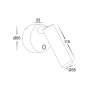 Wall light Lesen BLK LED 5W CCT Touch dim