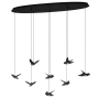 Pendant lamp Paratebueno 8 Birds LED 34W 3K BLK