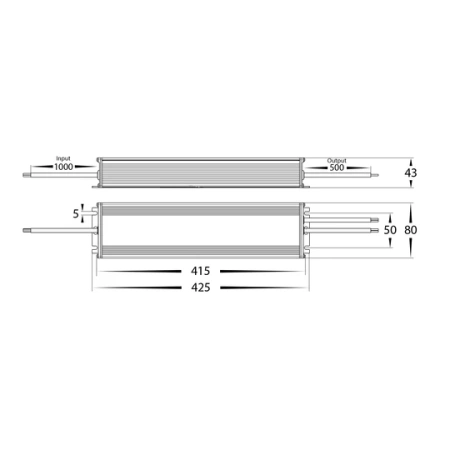 Driver LED HV9658-480W 12V IP66