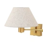 Wall lamp Elspet Swing Arm with charging ports brs