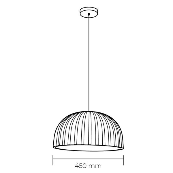 Pendant lamp Winona Light series D45 WH