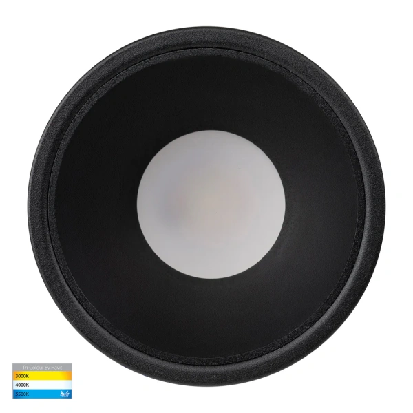 Recessed downlight Gleam BLK with BLK Insert 3CCT Fixed Deep LED 9W IP54 Recessed downlight Gleam BLK with BLK Insert 3CCT Fixed Deep LED 9W IP54