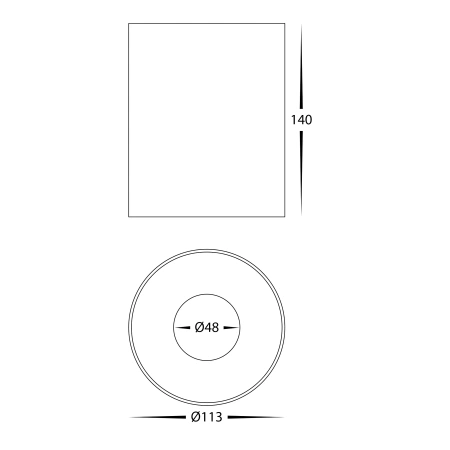 Surface downlight Nella 12V 18W 5CCT LED BLK