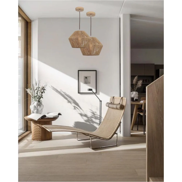 Pendant lamp Cassie 1Lt Large Natural