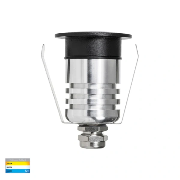 Step Inground light Brillo LED 3W 3CCT 12V HV2894T-BLK-12V Step Inground light Brillo LED 3W 3CCT 12V HV2894T-BLK-12V
