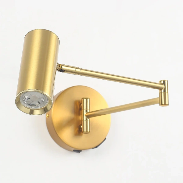 Wall lamp Beatrice Swing Arm with charging ports brs