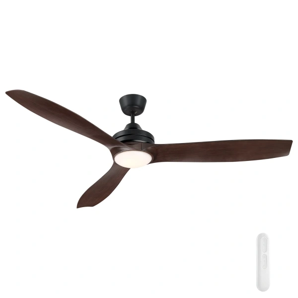 Ceiling fan Lora DC with LED 18W and Remote D60 BL