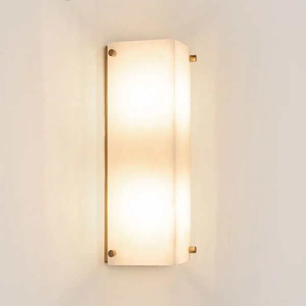 Wall light Tabular Alabaster G9 BRS
