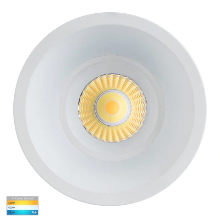 Recessed Downlight Prime Fixed Deep 3CCT LED 12W IP54 WHT
