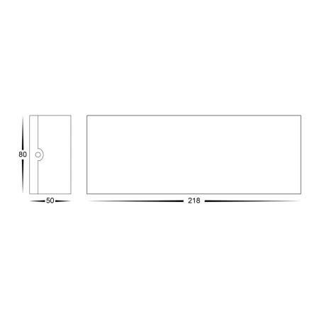 Wall light Maro Up & Down TRICol LED 8W IP54 BLK