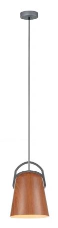 Pendant lamp LEGNA3 E27 grey