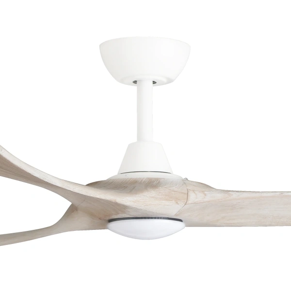 Ceiling fan Kirra DC with 17W LED D60 White Oak