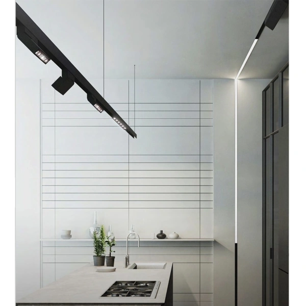 Suspended track set Edge 3M 4lt LED 24W BLK Suspended track set Edge 3M 4lt LED 24W BLK