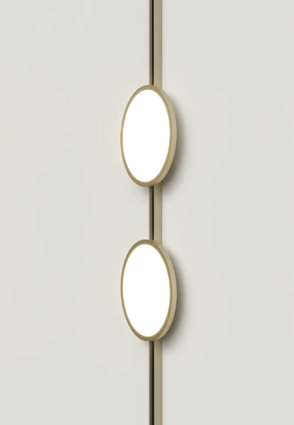 Track opal light GLORIO Brass 48V 15W 3K