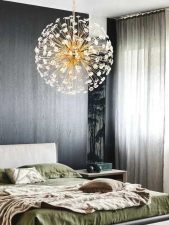Round Pendant LERIDA 9 Lights GLD