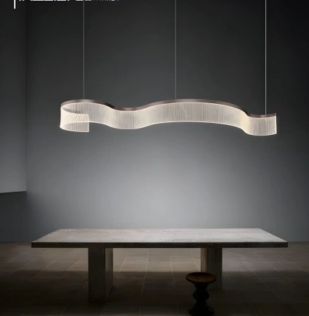 Pendant lamp CARSIA-1P Curl LED 43W Black