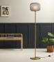 Floor lamp Leone Satin Brass