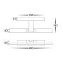 Wall light Vanita HV8101T-WHT 3CCT LED 20W WHT