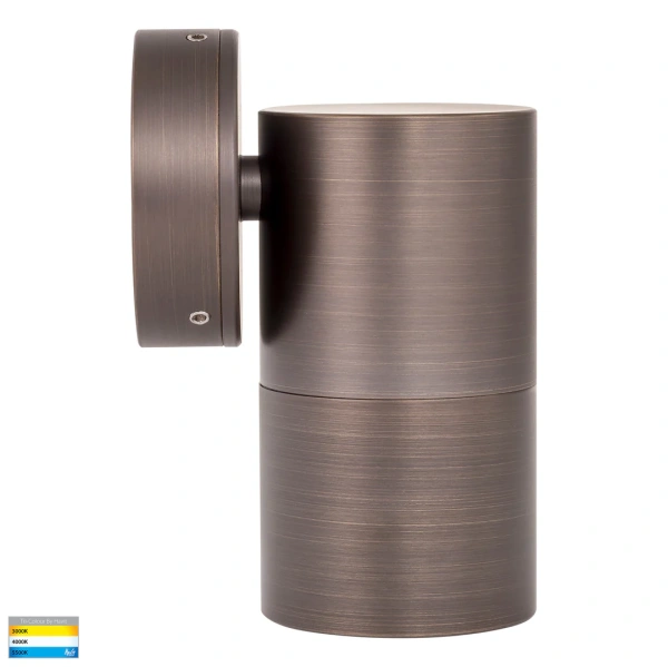 Wall light Tivah Antique Brass 3CCT Fixed Down HV1197GU10T IP65