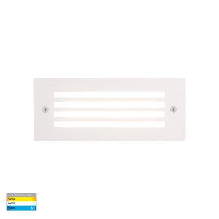 Step light Bata with Grill 6W LED 240V 3CCT WHT