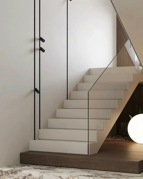 Recessed track set for stairway Edge 4M 3lt LED 15W BLK