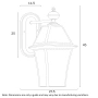 Wall light Rye 27 Solid Brass E14 H45 BLK