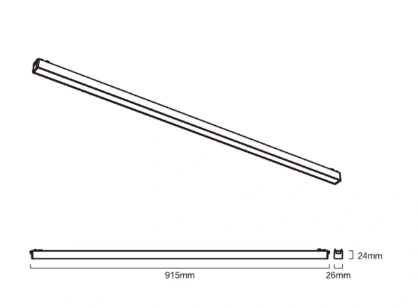 Track Opal Line light Z3040-30.OP.CCT.BK 48V 30W WIFI
