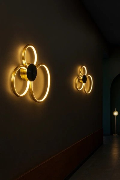 Ceiling wall lamp Aura C50 BK