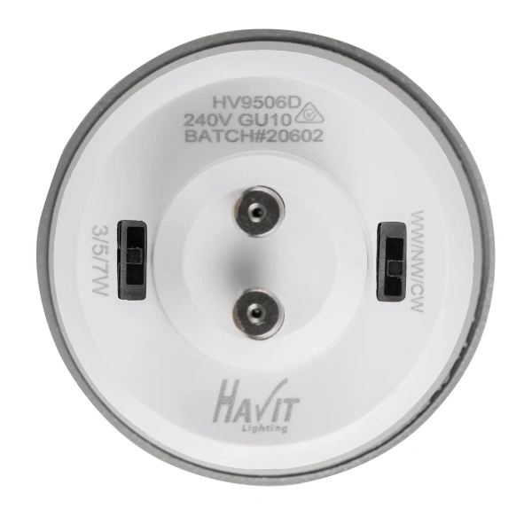 Surface downlight Lexan 9in1 3-5-7W 3CCT GU10 LED BLK
