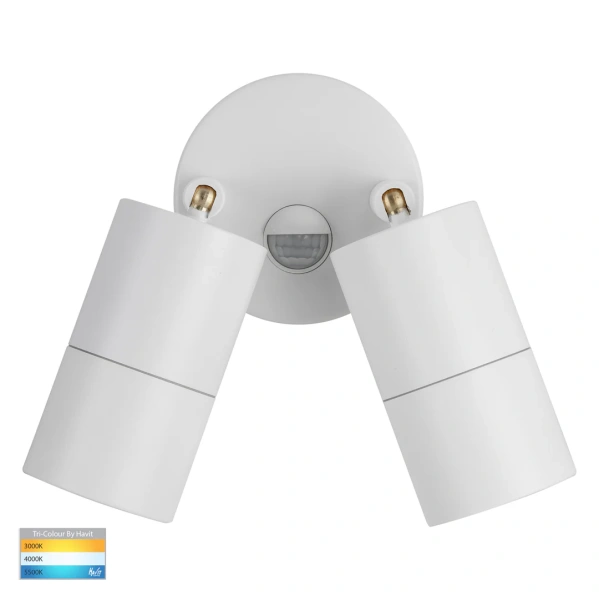 Wall light Tivah Aluminium WTH 3CCT Double Adjustable HV1335T-PIR IP65