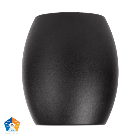 Surface downlight Nella 12W 240V 5CCT LED BLK