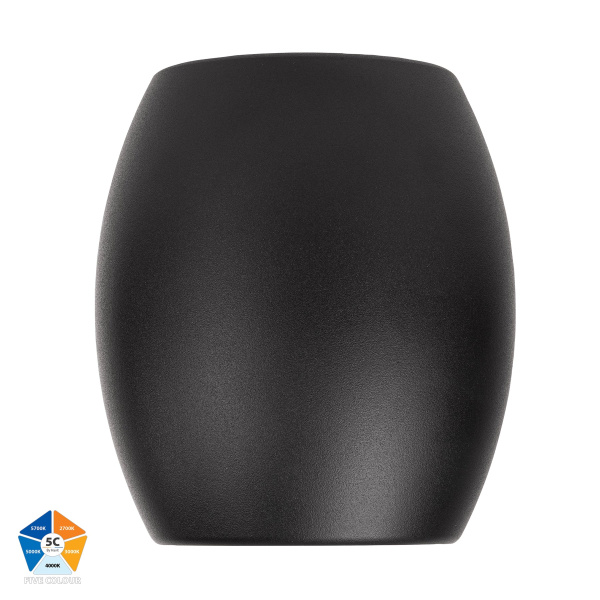 Surface downlight Nella 12W 240V 5CCT LED BLK