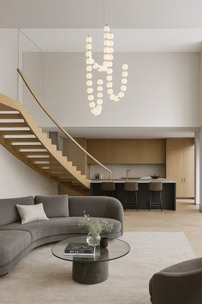 Pendant lamp Cloud P52 P3 LED 36W 3CCT BRS