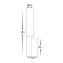 Wall light Akril LED D25 WHT