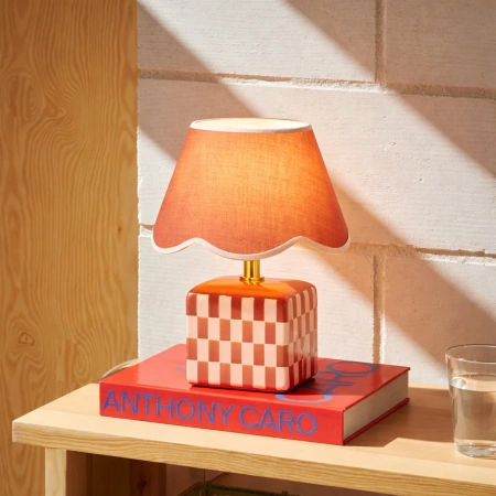 Table lamp Valentina Ceramic E27 Coral