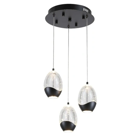 Pendant lamp TEAR 3 LED 23W BL