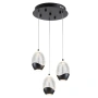 Pendant lamp TEAR 3 LED 23W BL