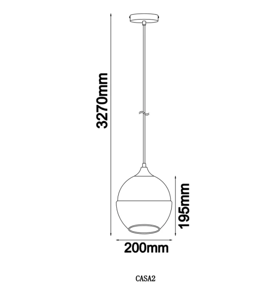 Pendant lamp CASA Wine glass