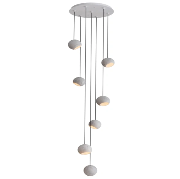 Pendant lamp Carrara 7 LED D60 WHT