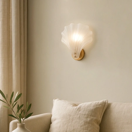 Wall lamp Aurora Frosted Glass E14 brs