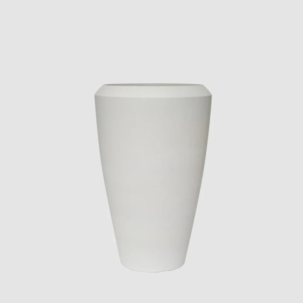 Pebble Set of 2 Tall Planters 3.0kg White
