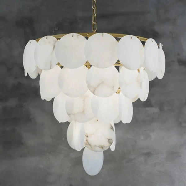 Pendant lamp Catalina Spanish Marble D90 E14 BRS Pendant lamp Catalina Spanish Marble D90 E14 BRS